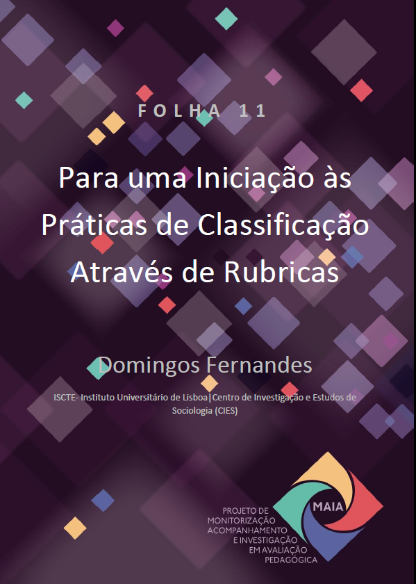 Folha 11 Para uma Iniciação às Práticas de Classificação Através de Rubricas