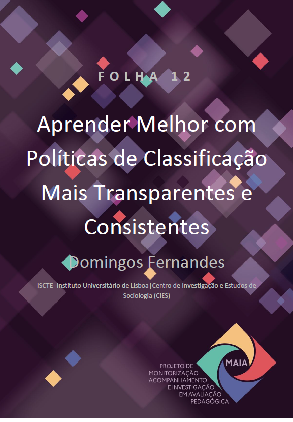 Folha 12 Aprender Melhor com Políticas de Classificação Mais Transparentes e Consistentes
