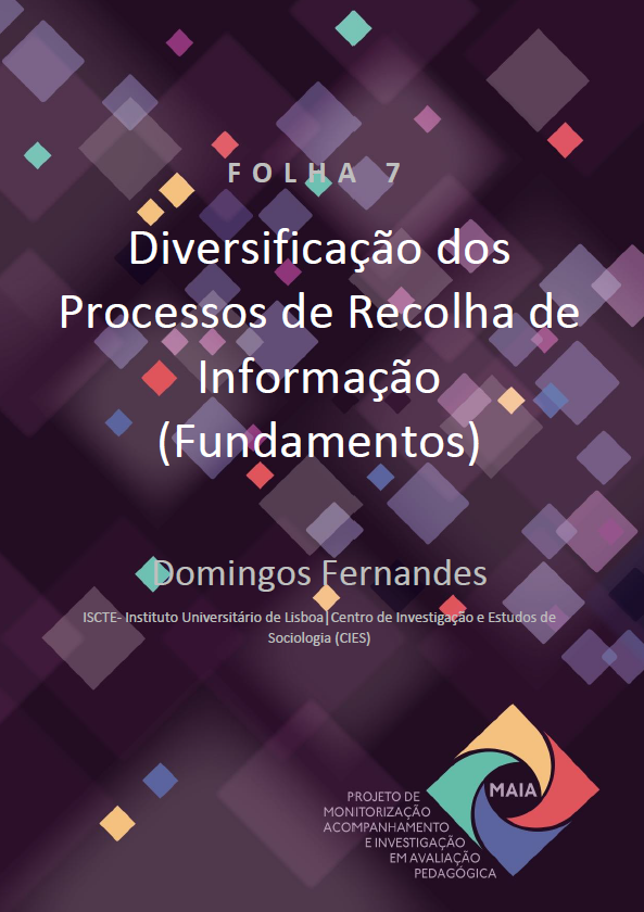 Folha 7 Diversificação dos Processos de Recolha de Informação Fundamentos