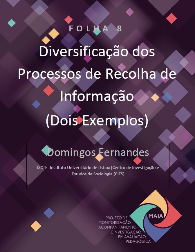 Folha 8 Diversificação dos Processos de Recolha de Informação Dois Exemplos 1